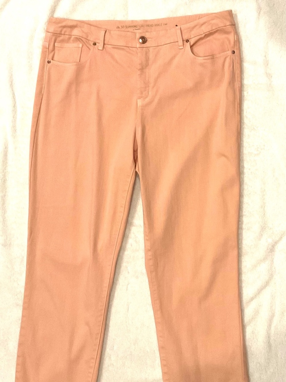CHICO’S LIGHT CAMEO COLORED PANTS ANKLE LENGTH  2.5 NWOT 14/X/XL